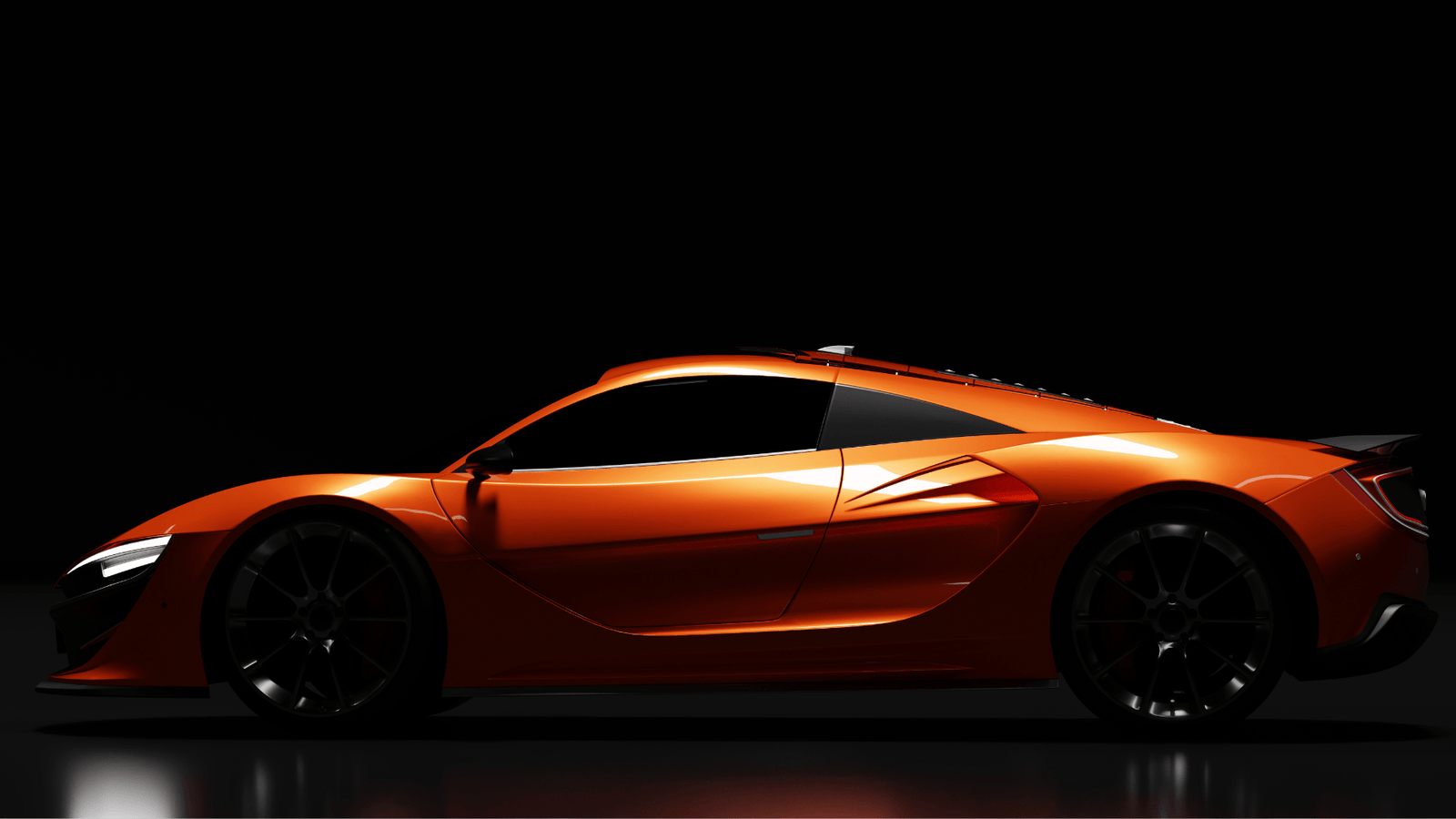 Luxury car with enhanced shine after professional ceramic coating service in Clinton.